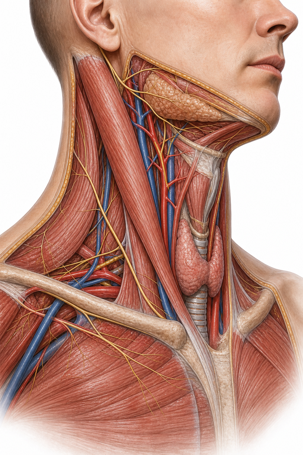 Neck triangles and major neurovascular relationships